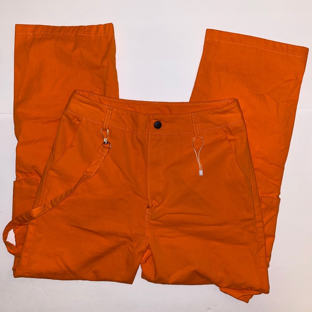 Orange Cargo Pants